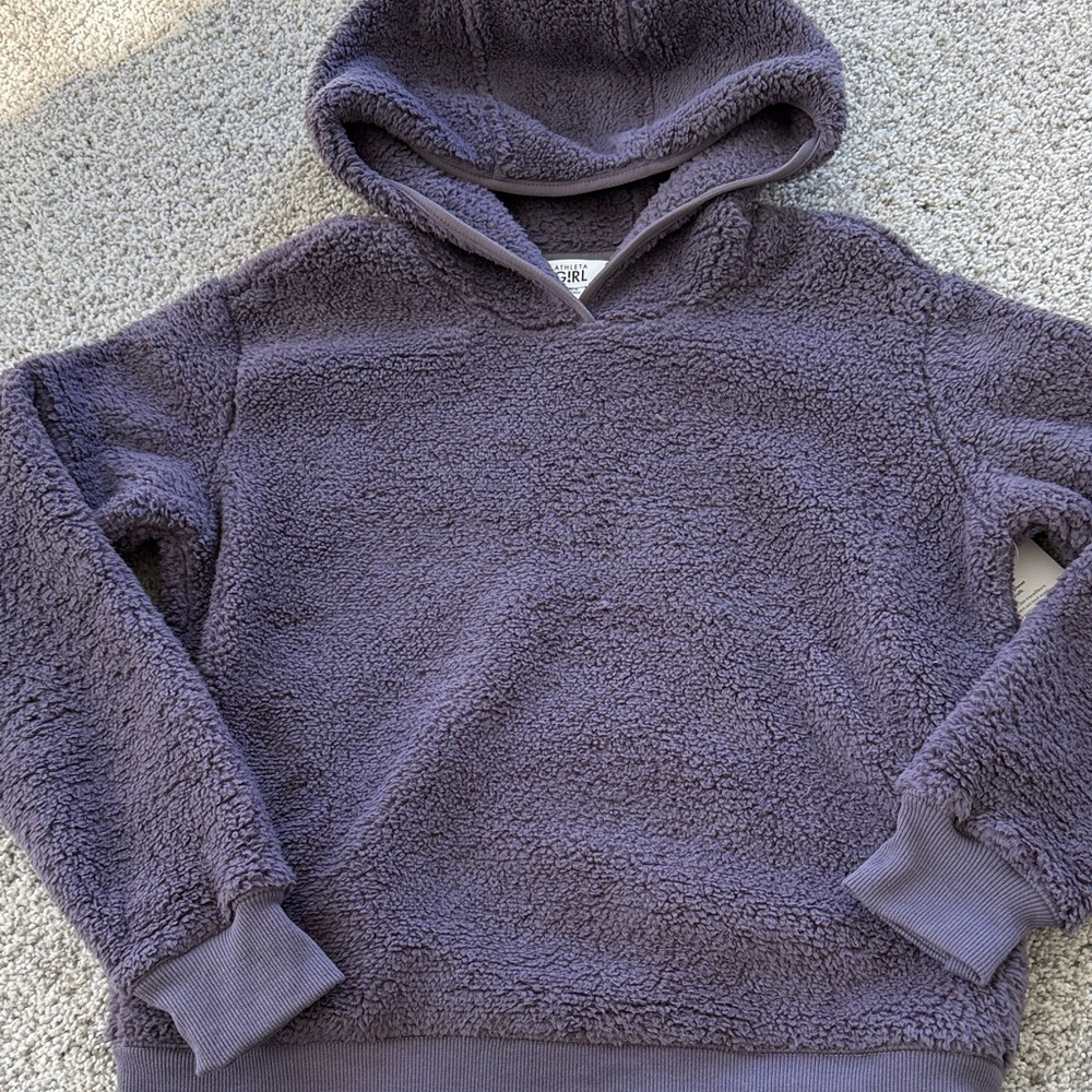 Athleta Kids Purple Fleece Hoodie